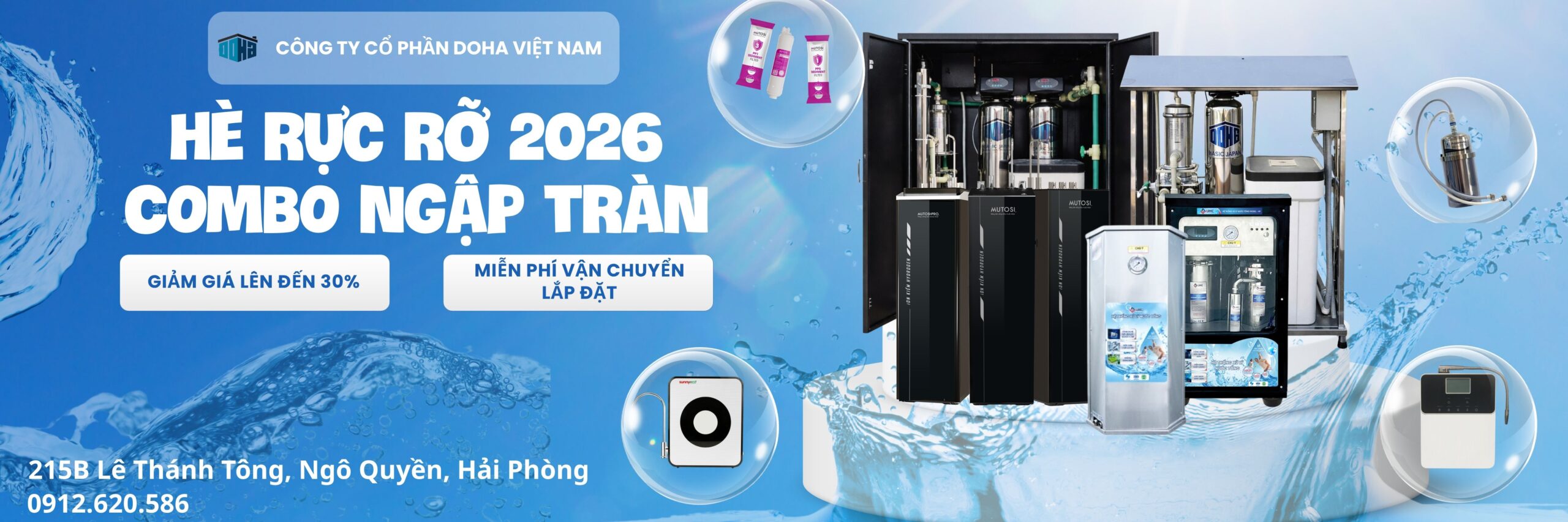 Ưu đãi ngày hè máy lọc nước hải phòng
