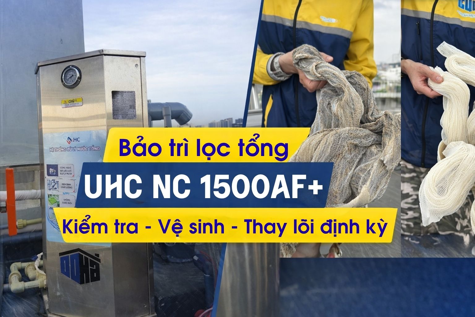 Bảo trì định kỳ hệ thống lọc nước tổng ở Doha